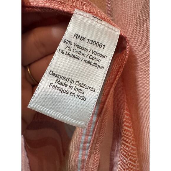 NWT L. Space Stripe Front Slit Split Leg Cali Pants Size S - Picture 11 of 11